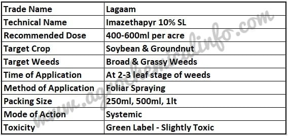 Lagaam for Soybean & Groundnut Weeds
